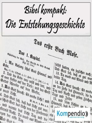 cover image of Die Entstehungsgeschichte (Bibel kompakt)